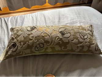 Cushion Cover-Long embroidered and beaded