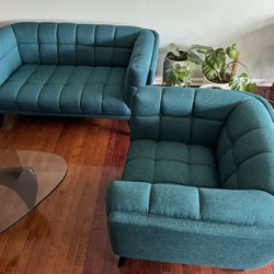 Loveseat and Armchair