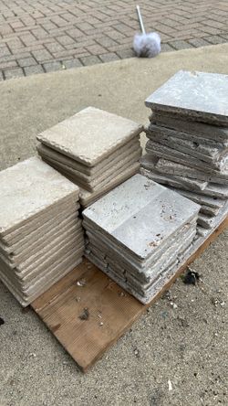 Assorted extra tile for a small project Bone Tan