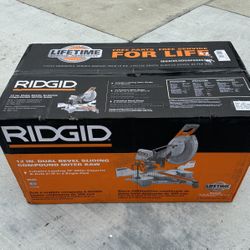 Ridgid 12 Inch Double Bevel Sliding Miter Saw 