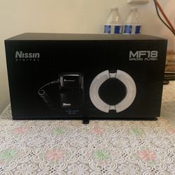 Brand New NISSIN DIGITAL MF18 MACRO FLASH