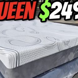 Queen Size Organic Cotton Hybrid Cool Memory  Mattress