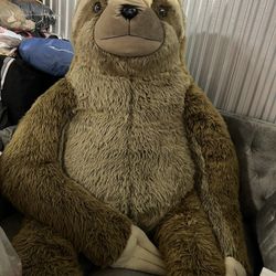 Giant Stuffed Sloth Animal 