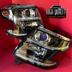 Chevy Tahoe. 2015. 2020 headlights.