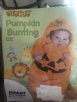 Pumpkin bunting costume 0-6 months
