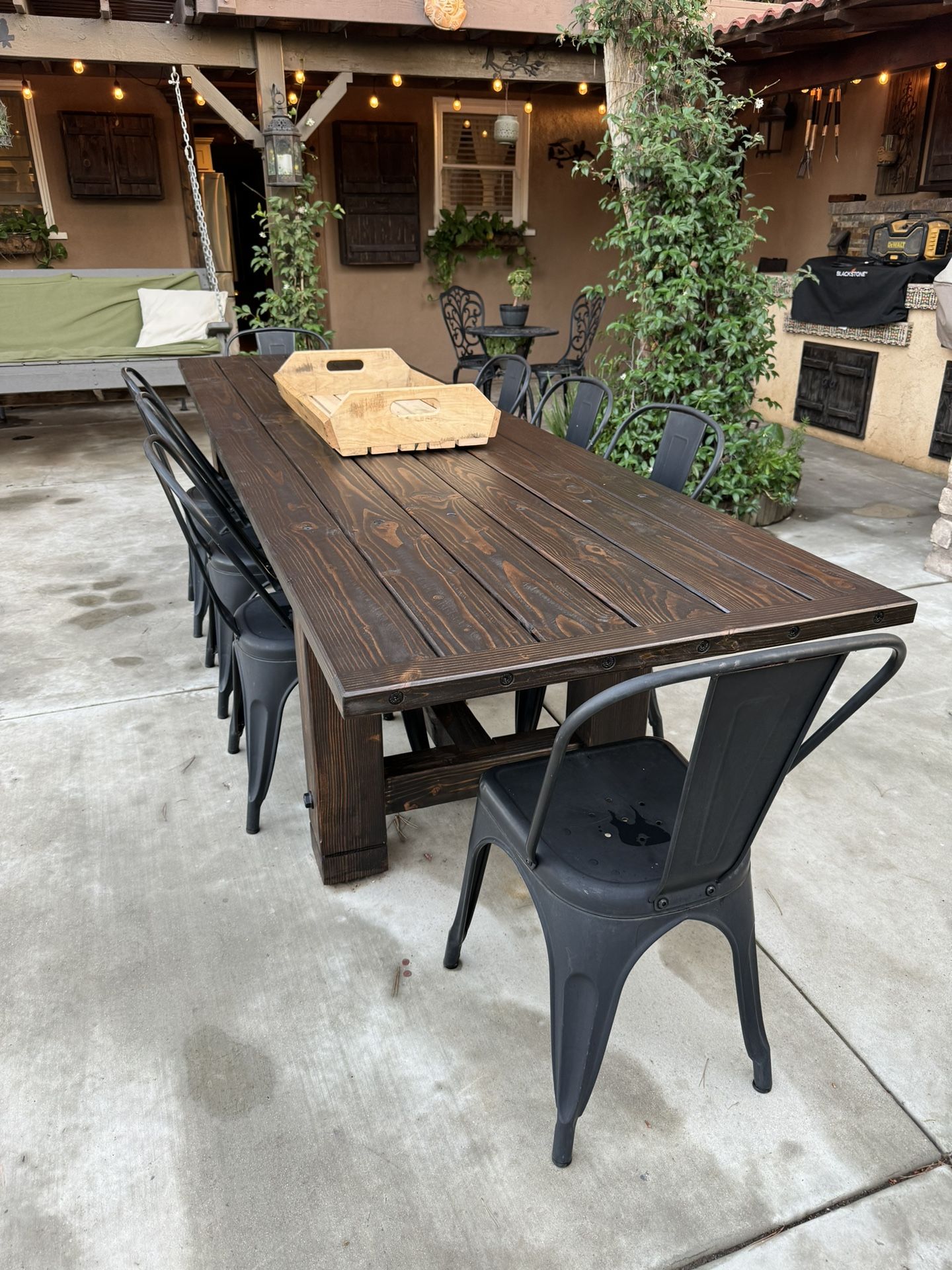 8 and 10 Ft Custom patio Tables For Sale