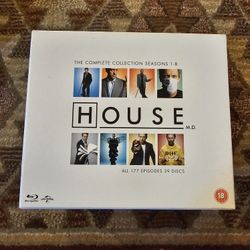 USED House M.D. The Complete Collection Seasons 1-8 DVD Blu-ray Pre-Owned *READ