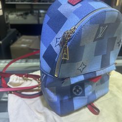 Louis Vuitton Limited Edition Mini Denim Backpack