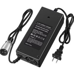 54.6V 2A charger is designed for 48V lithium-ion batteries (13S) and comes with a 3-pin XLR male connector. Compatible with many popular e-bikes 