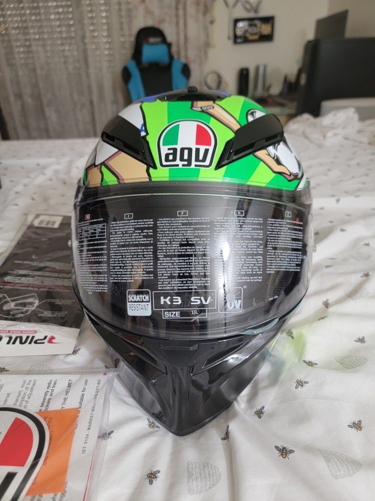 AGV K3 SV Valentino Rossi Mugello Helmet XXL for Sale in Palm
