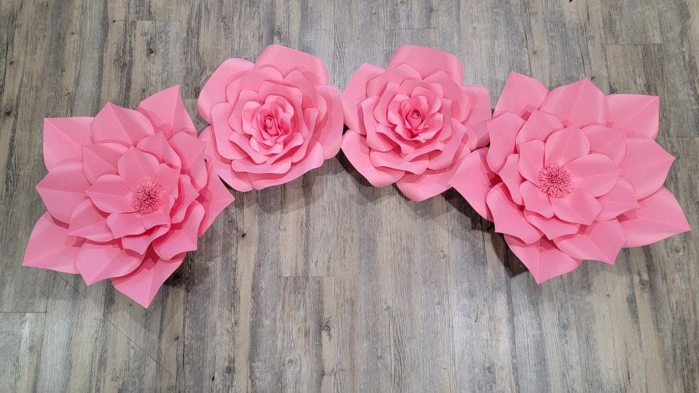 Pink Paper Flowers