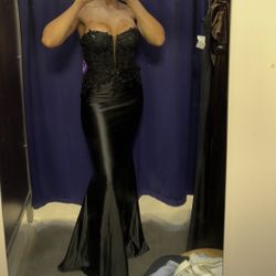 BLACK LONG DRESS
