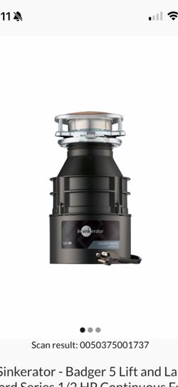 InSinkerator - Badger 5 Lift and Latch Standard Series 1/2 HP Continuous Feed