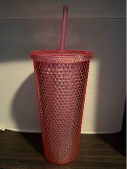 Pink Studded Cold Drink Cup