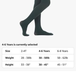 Dance Tight Stockings for Kids Girls (4-6 yr old)