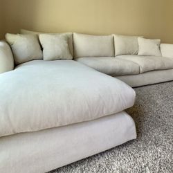 Sectional Cream White Couch