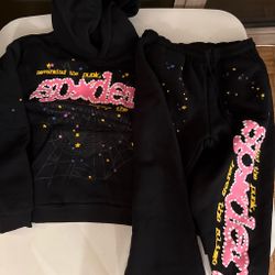 Sp5der black pink set brand new