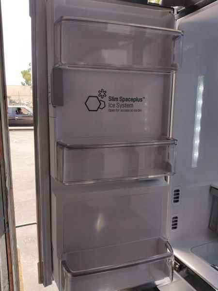 LG 4 Door Fridge Black Stainless Steel with water and ice dispenser ready to go with warranty. Custom chill drawer