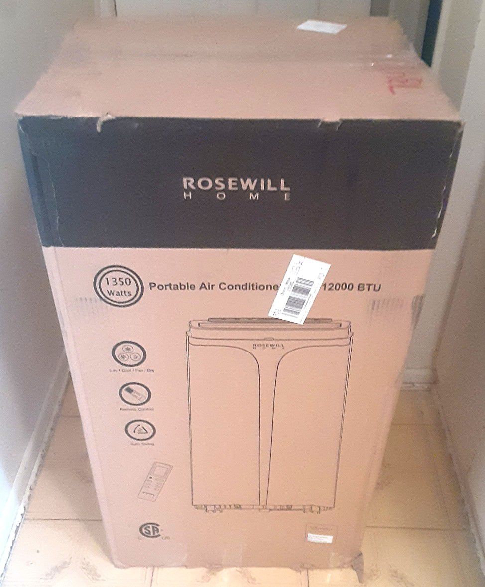 "UNBELIEVABLE PRICE"NEW" ROSEWILL HOME PORTABLE AIR CONDITIONER/HEATER/DEHUMIDIFIER-W/REMOTE