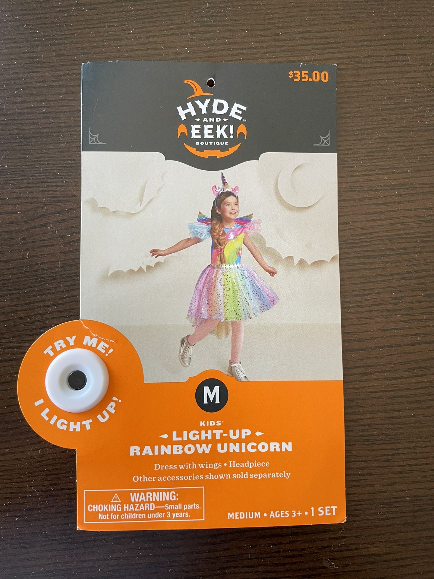 Kids Light-up Unicorn Rainbow Dress
