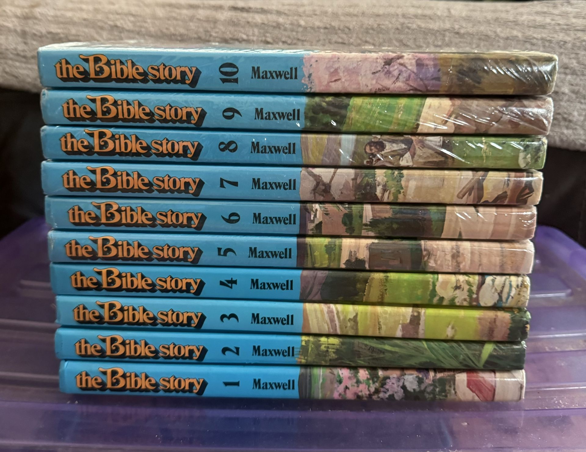 The Bible Story Volumes 1-10 Complete Set Arthur S. Maxwell HC 6 Sealed Perfect