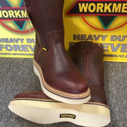Bota De Piel Para Trabajo 