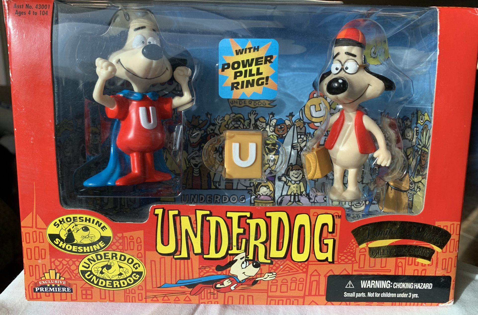 Underdog Limited Edition Collectors Series Shoe-Shine Boy & Underdog Figures