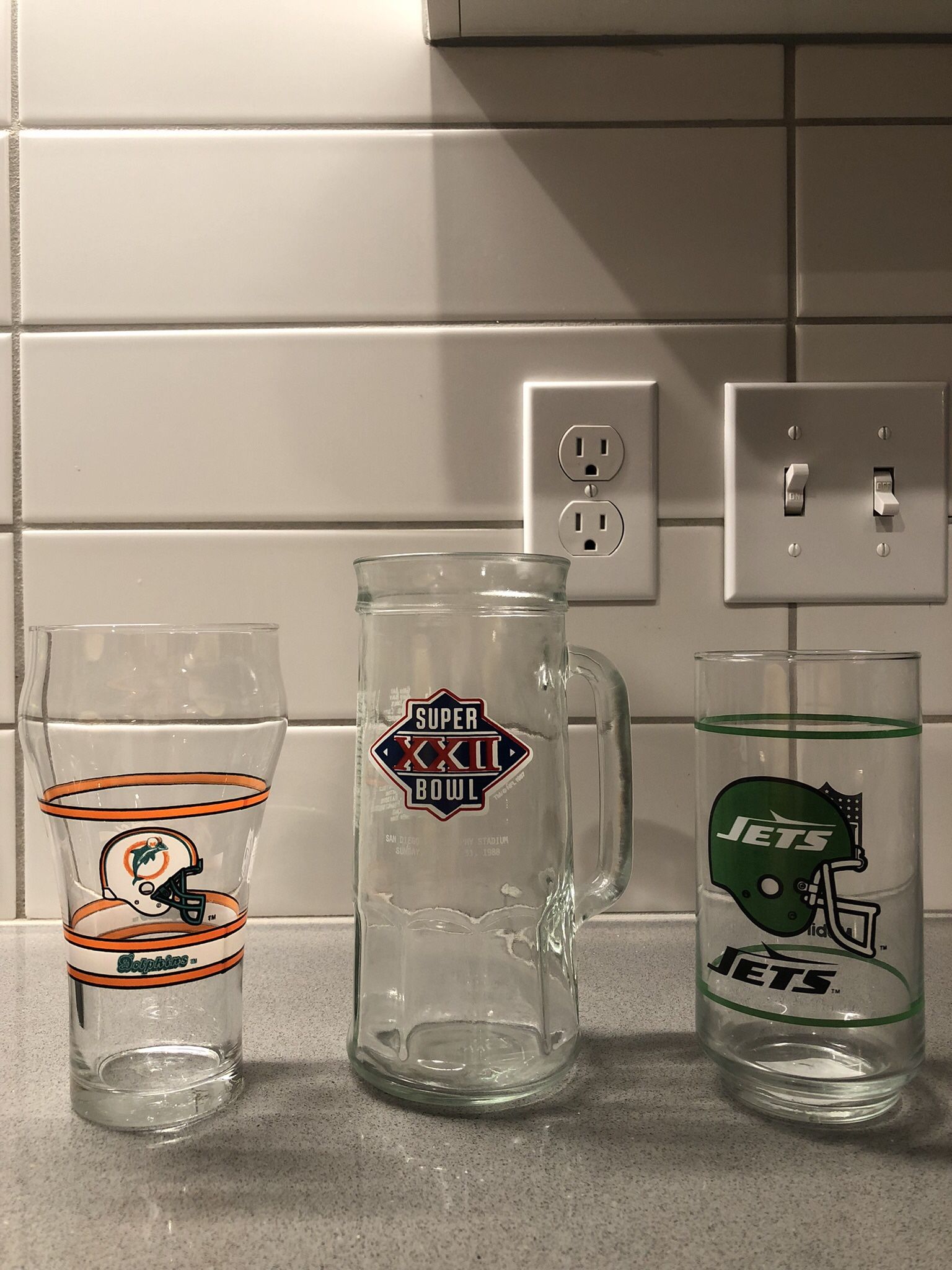 80’s Vintage NFL Glassware