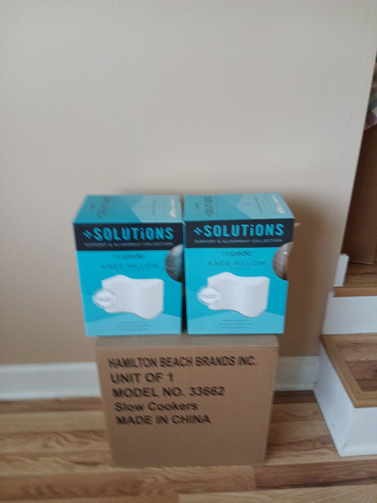 Two New Boxes Of Knee Pillows 