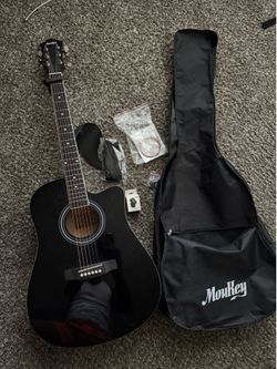 Moukey cutaway guitar (black)