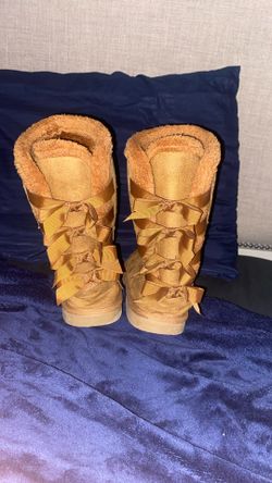 Brown Bow Boots