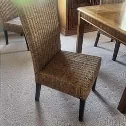 8 Wicker Chairs