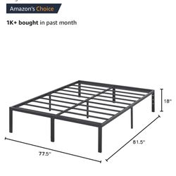 18 Inch Heavy Duty King Bed Frame 