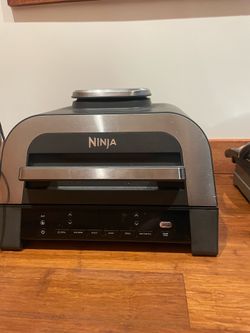 Ninja FG551 Foodi Smart XL Grill Air Fryer 6 in 1 Black Silver