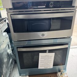 GE Profile Wall Oven And Convection Microwave Combo