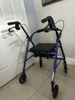 Walker with Seat and Wheels