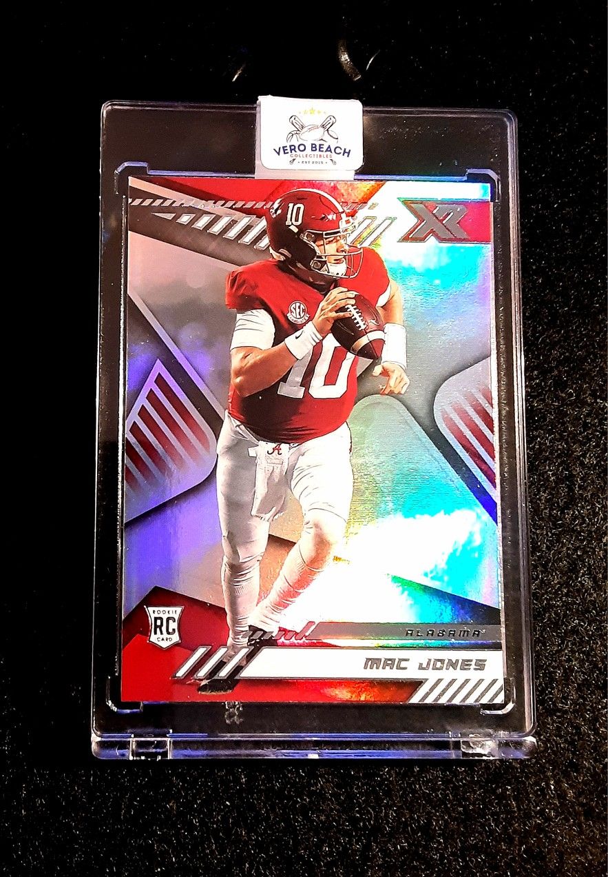 Mac Jones 2021 Panini XR Rookie! ALABAMA/SAN FRANCISCO 49ERS NFL