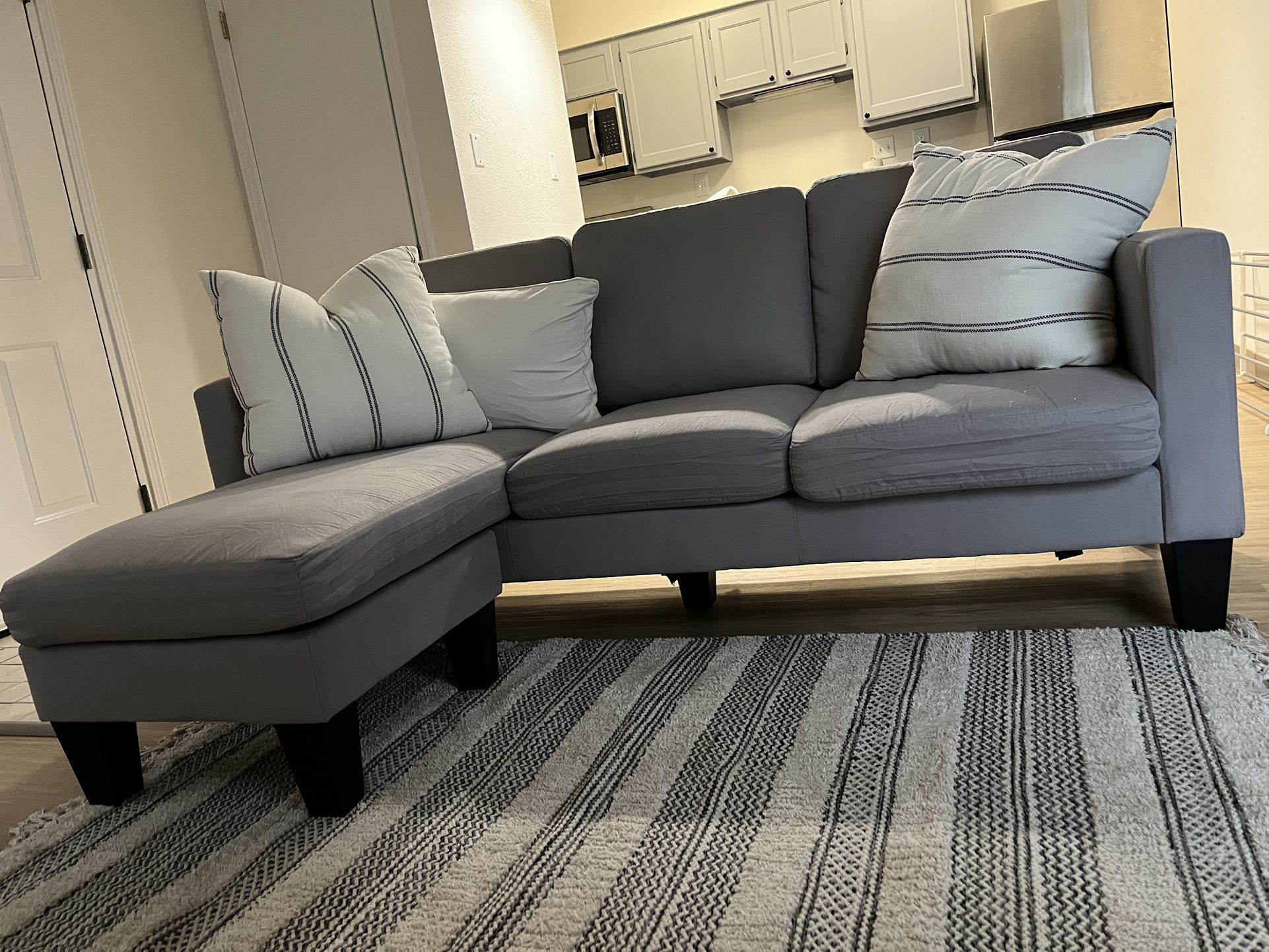 Sectional Couch With storage Ottoman