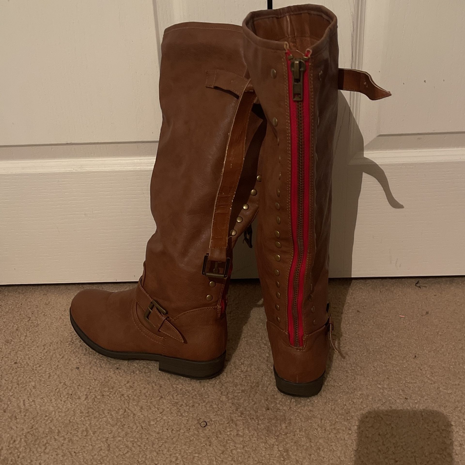 Wide Calf Boots, Sz 10