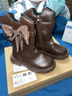 Girls Brown Boots Size 1