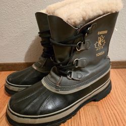 Sorel Carobour Leather Winter Boots Mens 11