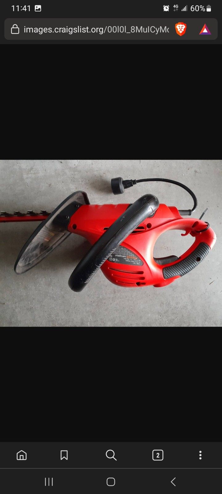 Hedge Hog Black Decker HS2400 electric 24" - $30