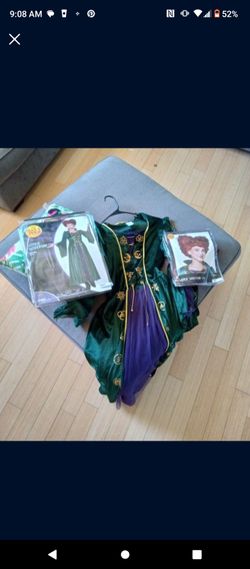 Winifred Sanderson Sister Halloween Costume Size Large With Wig