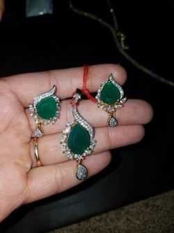 Pendant and earings