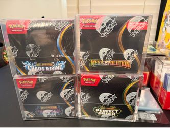Four Pokemon booster boxes