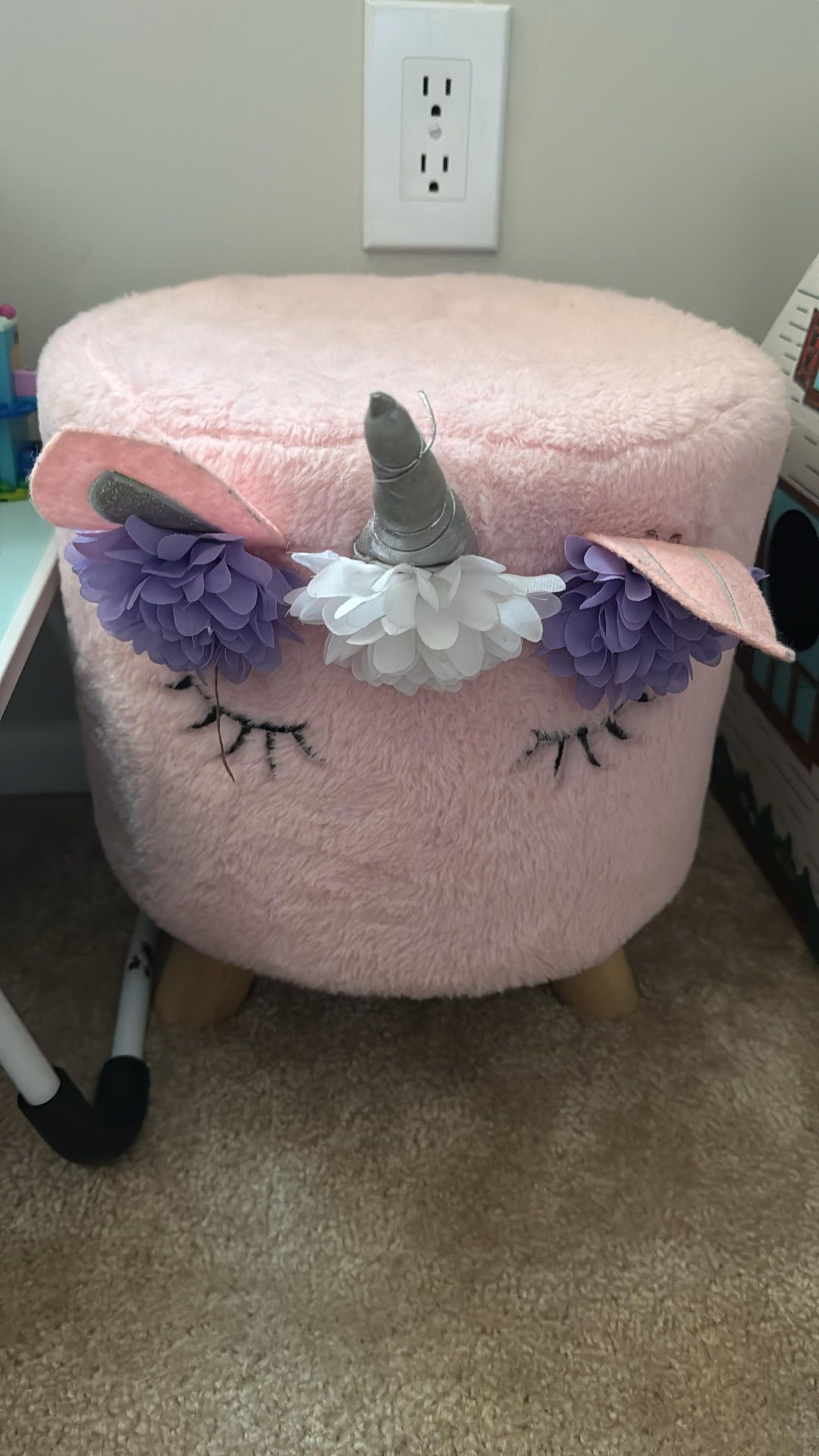Unicorn plush Stool