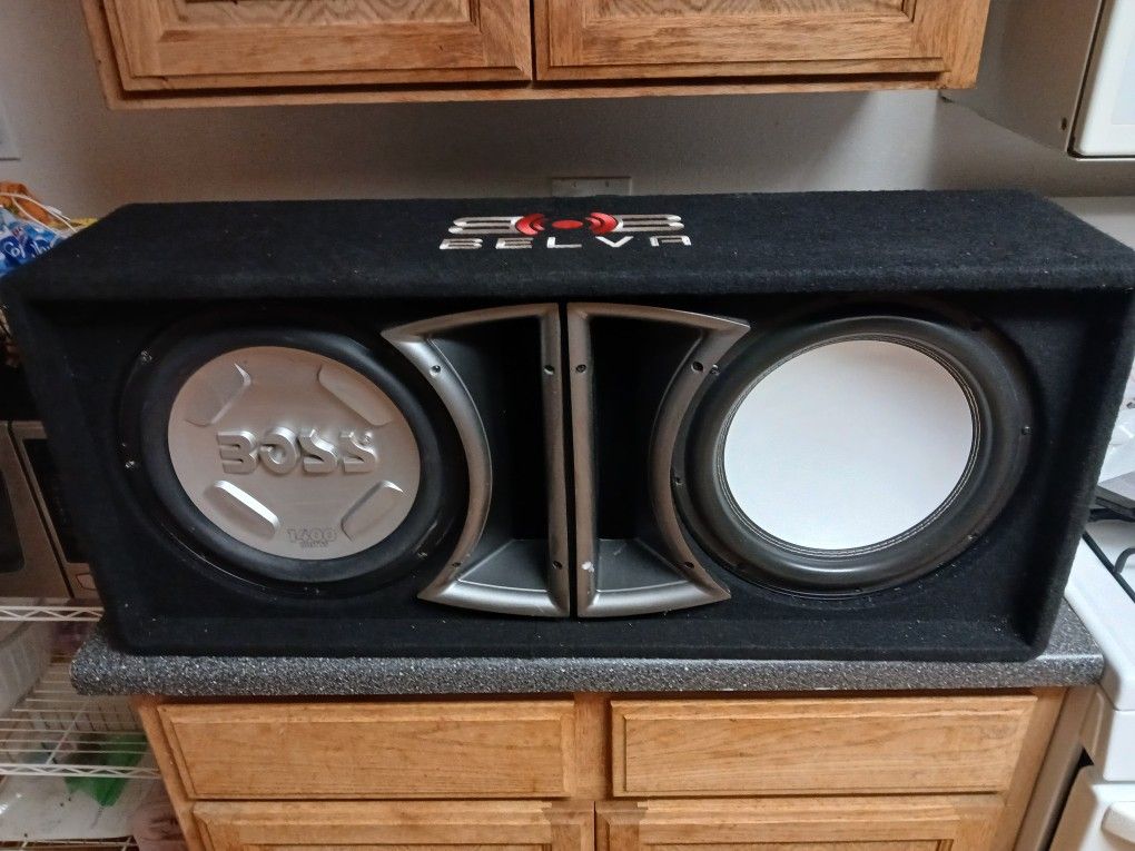 Box And 2 12" Speakers