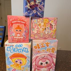 Bundle Blind Boxes Baby Three ,De Lovely Plush -Baby Three, Sunny Doll, Yaya