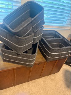 🧺 Costco Felt Storage Bins – Set of 8