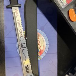 Ari Lehman Signed/Inscribed Machete "Friday the 13th" JSA 